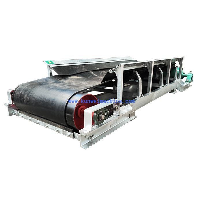 Transportador de cinta transportadora horizontal para material a granel