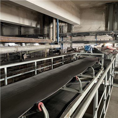 Transportador de correa a través