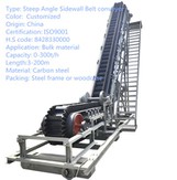 Transporte de cinta transportadora de gran ángulo de combustible alternativo